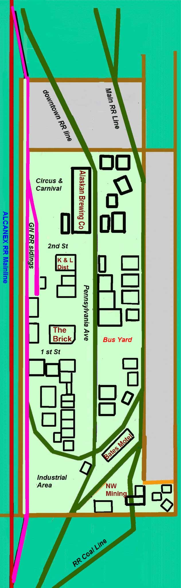 Cicely Town Map