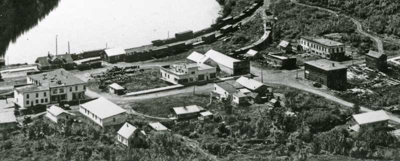 dowtown Chitina birdseye view