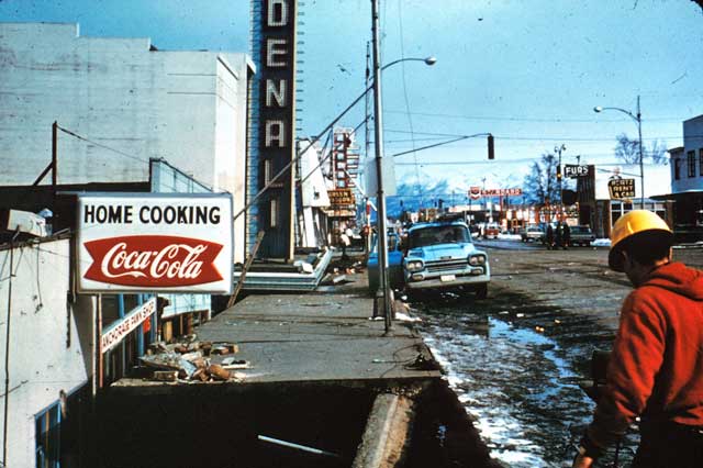 '64 earthquake aftermath